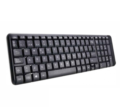 Teclado RF Inalámbrico Nano Multimedia, Español, Color Negro, ACTECK AC-916615