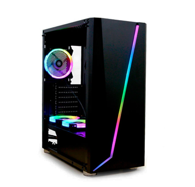 Gabinete Gamer Yeyian Armageddon 2200 MOD con Ventana RGB, Full-Tower, ATX, USB 3.0, sin Fuente, Negro, QIAN YGA-68809