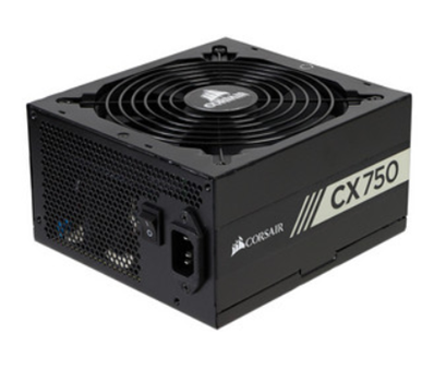 Fuente de Poder CX750 de 750W, ATX, 120mm, 80 Plus Bronze, CORSAIR CP-9020123-NA