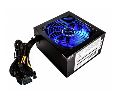 Fuente de Poder Gamer de 600W, ATX, 20+4 pin, VORAGO PSU-200