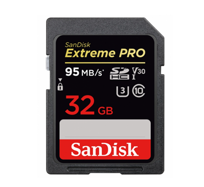 Memoria SD Flash Extreme Pro, 32GB SDHC UHS-I Clase 10, U3, SANDISK SDSDXXG-032G-GN4IN
