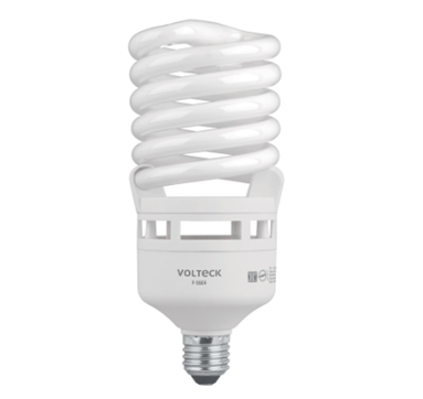 Lámpara Volteck 55 W, Espiral, Alta Potencia, Luz Día, T4 , En Caja, TRUPER F-55E4