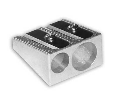 Sacapuntas Metálico, 2 Orificios, Triangular, MAE SMT2-12