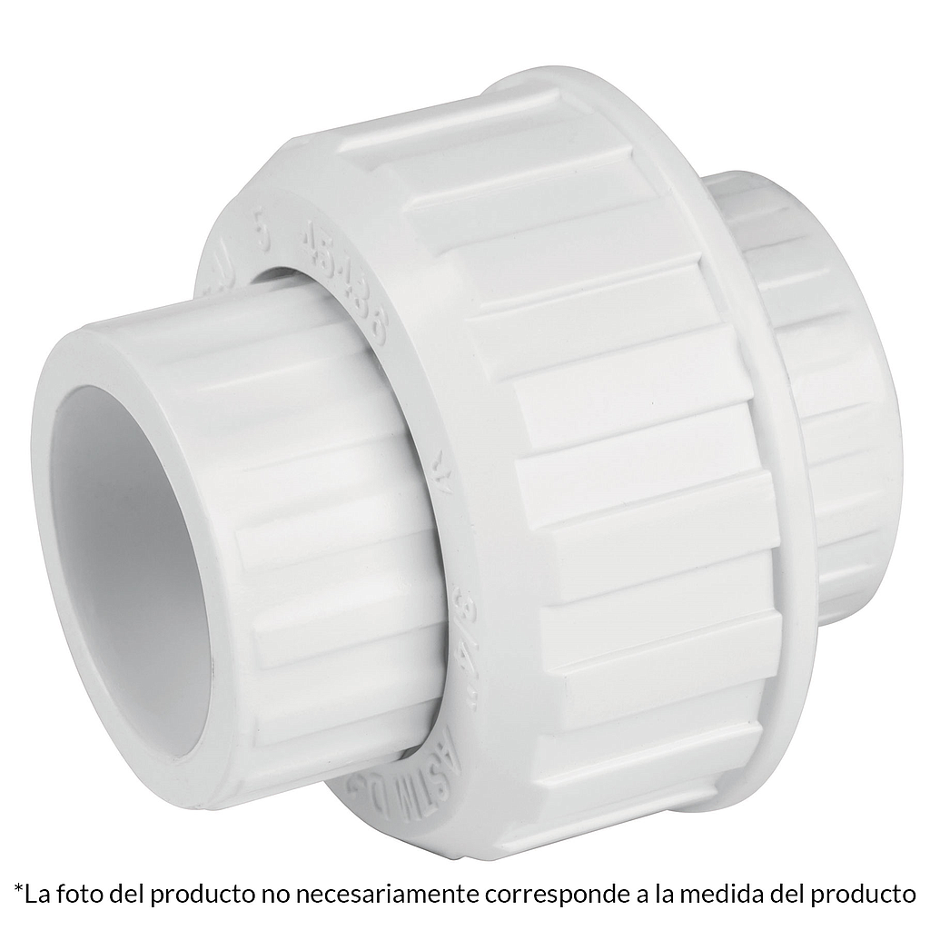 Tuerca Union Lisa FOSET DE PVC, 1" TRUPER PVC-973