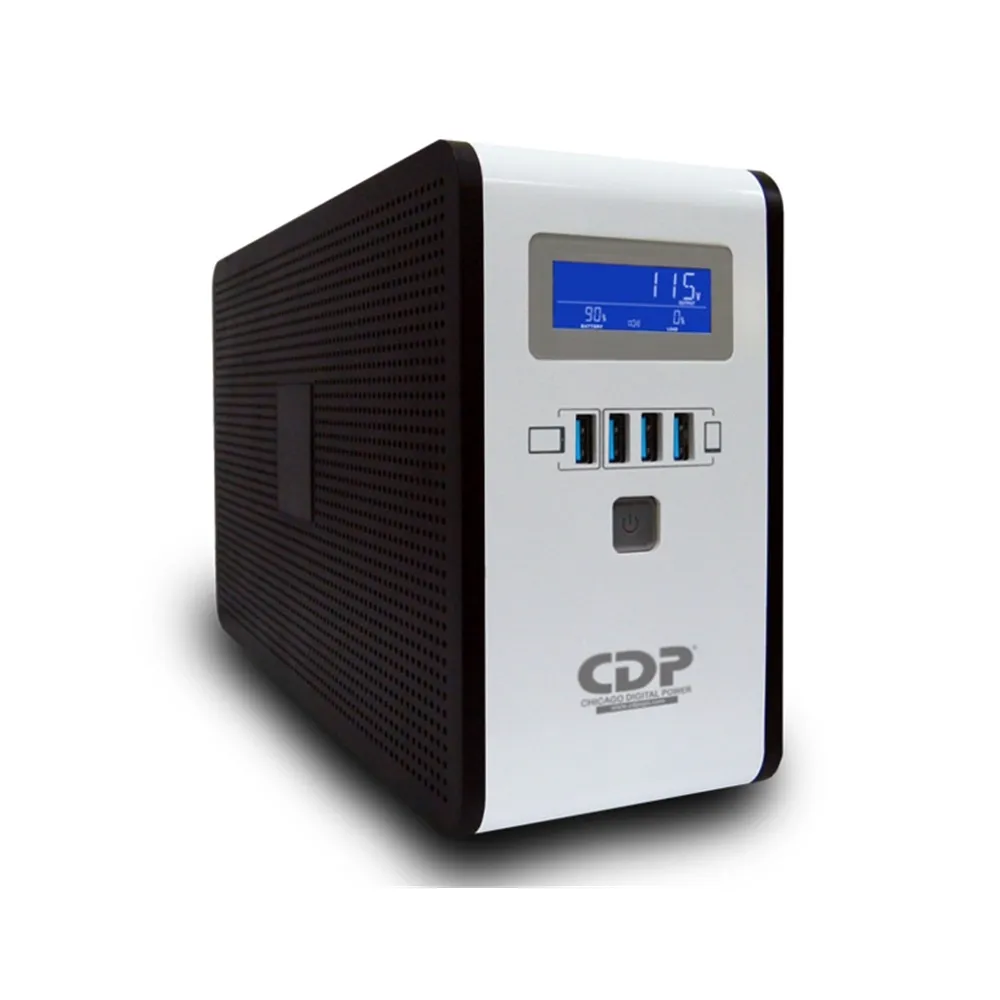 UPS (No Break), Línea Interactiva, 750VA / 350W, Entrada 80-150V, Salida 120V, 10 Contactos + 4 USB (H), CDP RU-SMART751