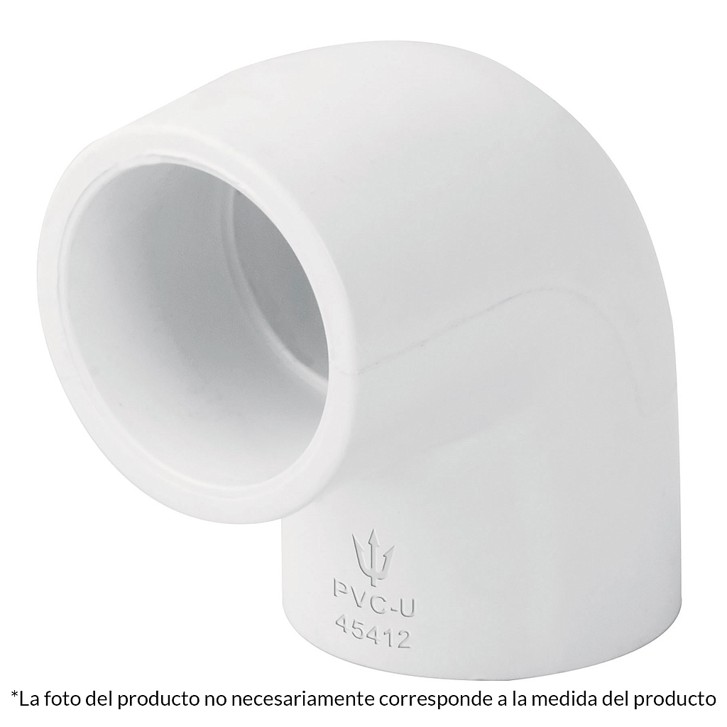 Codo 90°, FOSET, PVC, 1", TRUPER PVC-563