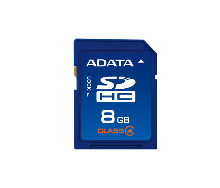 Tarjeta SD | Capacidad 8GB | Clase 4 | ADATA ASDH8GCL4-R