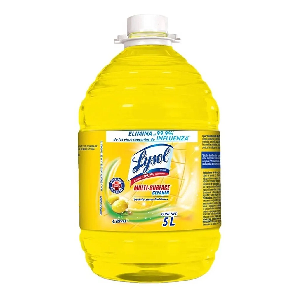 Desinfectante Multiusos, Citrus, Contenido 5 Litros, LYSOL 3091625
