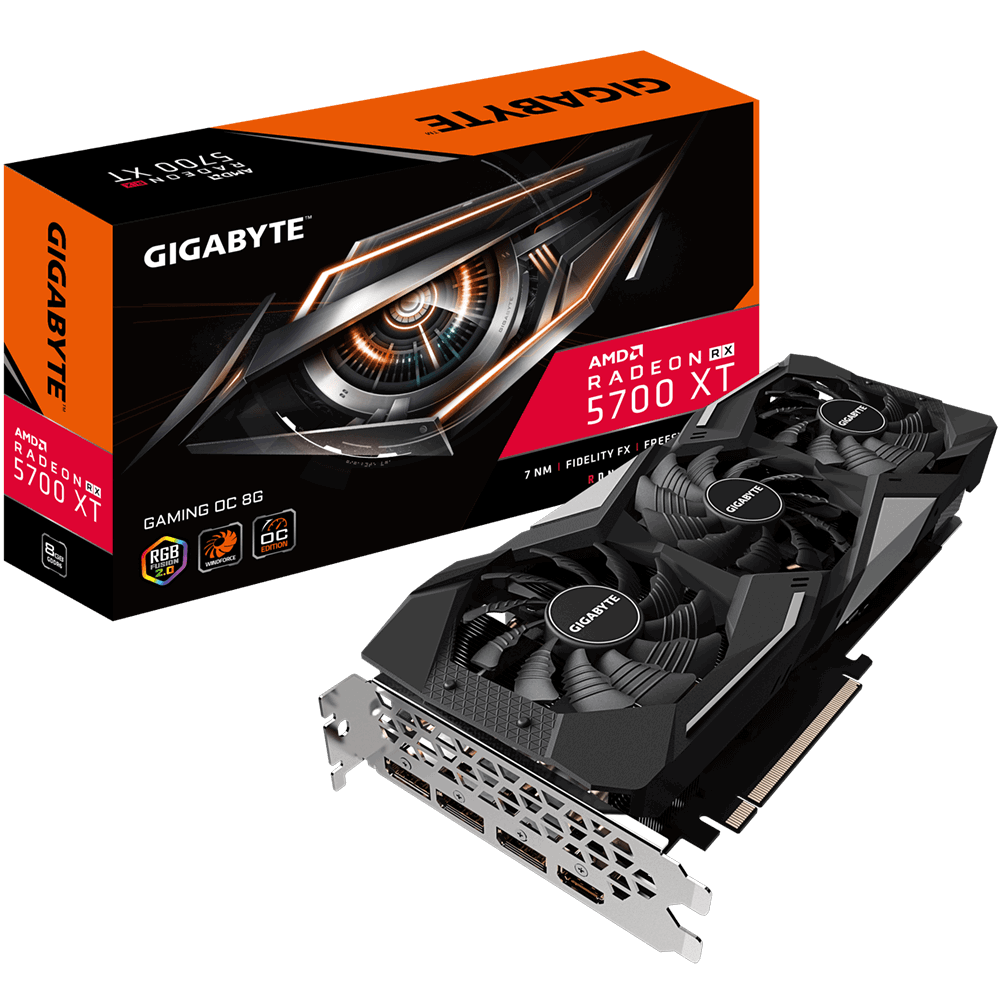 Tarjeta de Video AMD Radeon RX 5700 XT Gaming OC, 8GB GDDR6, 1xHDMI, 3xDP, PCI Express 4.0, GIGABYTE GV-R57XTGAMING OC-8GD
