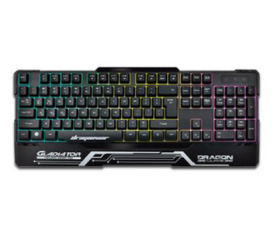 Teclado Gamer Dragon XT, Iluminación RGB. Color Negro, USB, Semi-Mecánico, NEXTEP NE-484