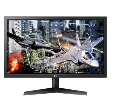 Monitor Gamer LED TN 23.6” UltraGear, Resolución Full HD (1920 x 1080), 144Hz, 1ms, 2x HDMI, Color Negro/Rojo, LG 24GL600F-B