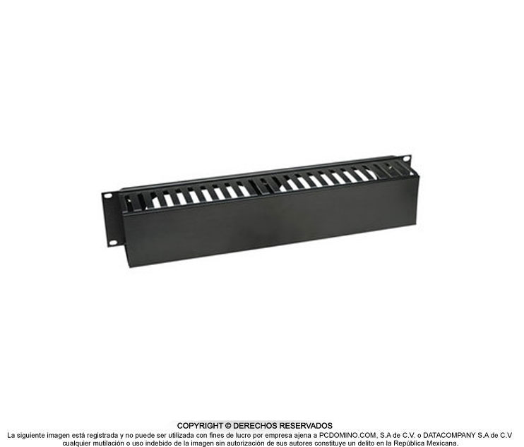 Organizador de Cables P/ Rack 19" 2U, Horizontal, Plástico, INTELLINET 168458