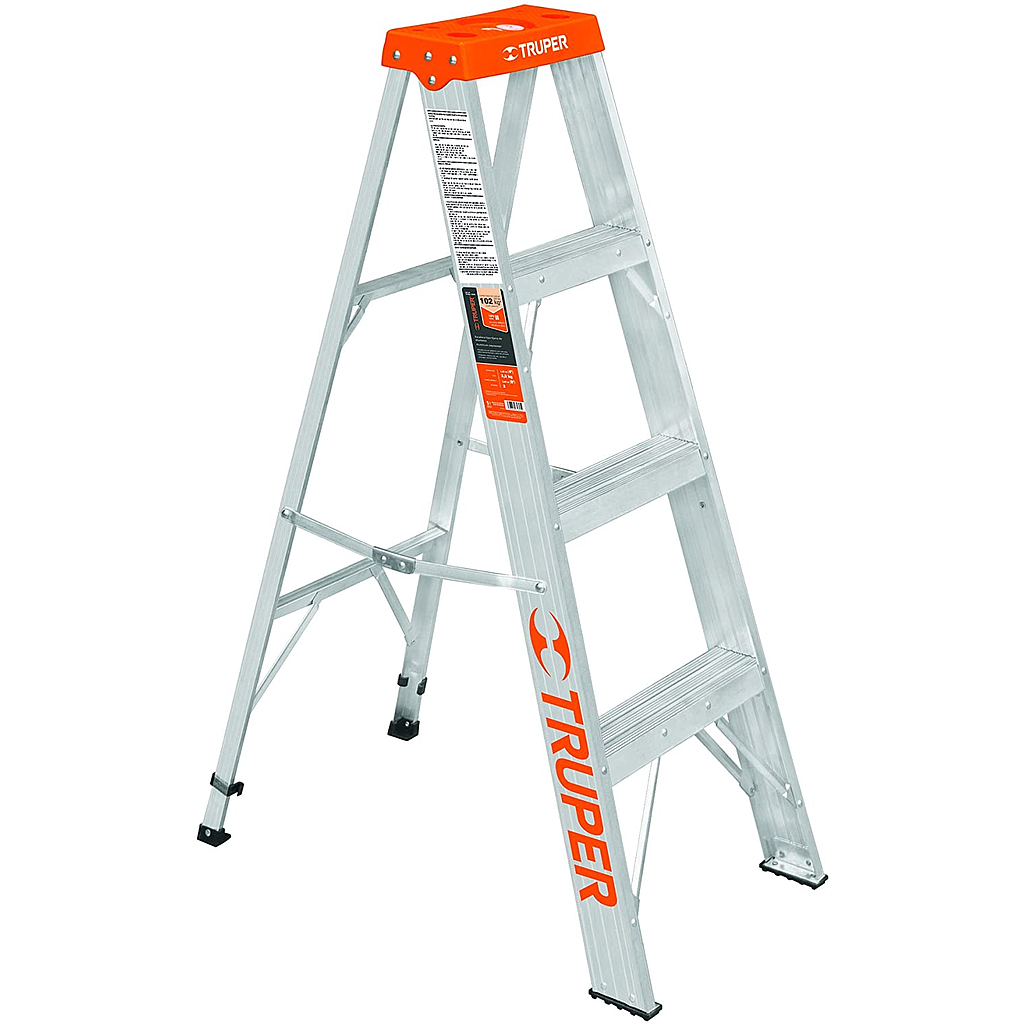Escalera Tipo Tijera, Soporta Hasta 102 kg, Tipo II, 3 peldaños, TRUPER EST-23