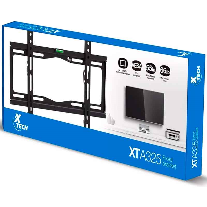 Soporte Fijo de Pared P/ Televisores y Monitores 32" - 55", XTECH XTA-325