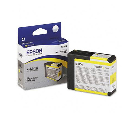 Cartucho de Tinta Amarillo, 80ml, para Stylus Pro 3800, EPSON T580400