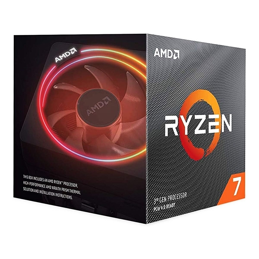 Procesador Ryzen 7 3700Xde, 3.6 GHz (hasta 4.4 GHz), Socket AM4, 8-Core, 65W, C/ Disipador Wraith Prism RGB, AMD 100-100000071BOX