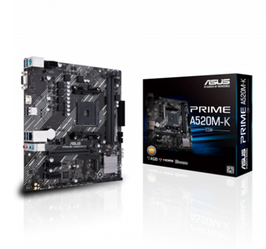 Tarjeta Madre (MoBo) PRIME A520M-K, 2x DIMM DDR4 (Max 64GB RAM), 1x HDMI / 1xVGA, Micro ATX, Socket AMD AM4, ASUS 90MB1500-M0EAY0