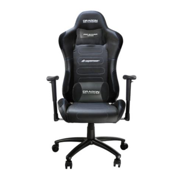 Silla Gamer Ergonómica Dragón XT Modelo Racing, Descansabrazos 1D, Color Negro, NEXTEP NE-460N