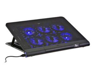 Base con Ventilador Kyla Gaming, para Laptop hasta 17", 6 Ventiladores, Color Negro, XTECH XTA-160