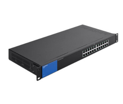 Switch Gigabit de 24 Puertos 10/100/1000 Mbps, Carcasa Metálica, Línea Empresarial, LINKSYS LGS124