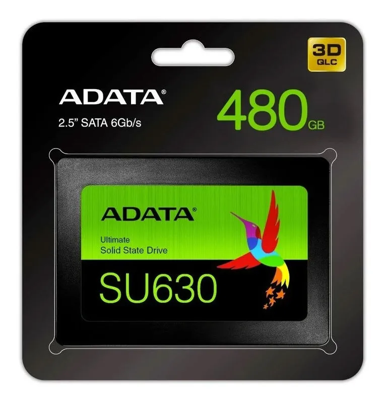 Unidad de Estado Sólido (SSD) SU630, Capacidad 480GB, F. F. 2.5", SATA Rev. 3.0 (6Gb/s), ADATA ASU630SS-480GQ-R