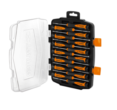 Juego con Desarmadores Largos de Precisión, 15 Piezas, TRUPER JOY-15L