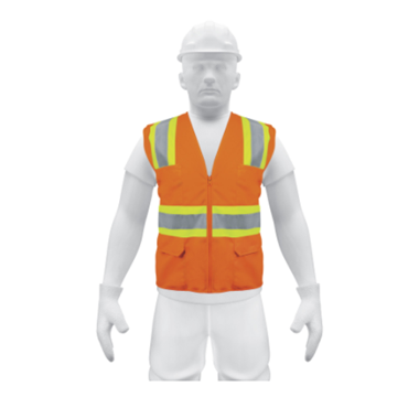 Chaleco de Seguridad, Máxima Visibilidad, Con Bolsas, Naranja, TRUPER CHS-700N