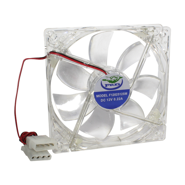 Ventilador P/ Gabinete (CPU), 120 Milímetros, Transparente, 4 Pines, XCASE ACCVENTI48
