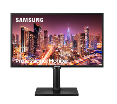 Monitor LED IPS de 23.5" Widescreen, Resolución 1920 x 1080 (Full HD 1080p), 4 ms, Soporte Giratorio, VGA / HDMI, SAMSUNG LF24T400FHLXZX