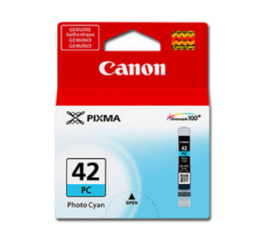 Cartucho de Tinta Original CLI-42 PC, Color Photo Cian, 13ml, ChromaLife 100+, CANON 6388B009AA