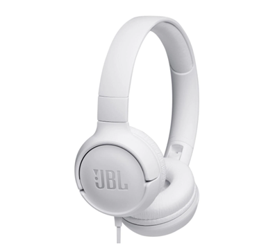 Audífonos (Diadema) Tune 500, con Micrófono, Alambricos 3.5mm, Plegable, Color Blanco, JBL JBLT500WHT