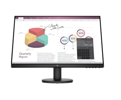 Monitor LED P24v G4, Area Visible 23.8", FHD (1920X1080), 100 VESA, HDMI / VGA, Color Negro, HP 9TT78AA#ABA