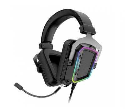 Audífonos con Micrófono (Diadema) Viper V380 Gaming, Iluminacion RGB, Sonido 7.1, Alámbrico, USB, Color Negro, PATRIOT PV3807UMXEK