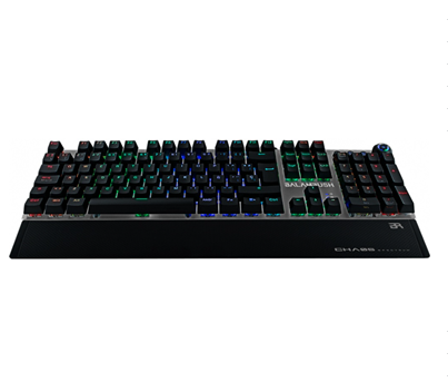 Teclado Gamer Balam Rush SPECTRUM CHAOS, Mecánico con Retroiluminación LED, USB, Color Negro con Gris, ACTECK BR-922944