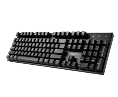Teclado Gamer FORCE K81, Teclado Mecánico, Kaihl Red, Alámbrico, USB 2.0, Negro (Inglés), GIGABYTE GK-FORCE K81