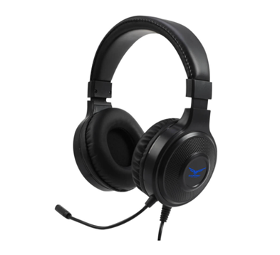Audífonos con Micrófono Gamer Black Mamba, Respuesta de Frecuencia 20-20000Hz, LED, Alámbricos 3.5mm, 2 Metros, Color Negro, NACEB NA-0317