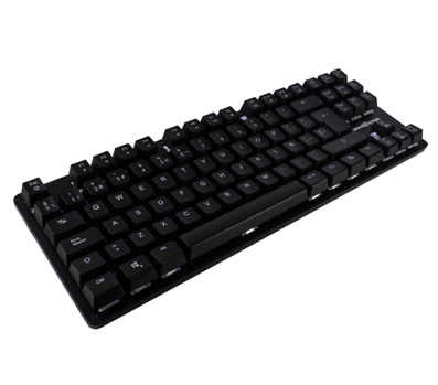 Teclado Mecánico Game Factor Tenkeyless Switch Blue, Color Negro, VORAGO KBG500-BL