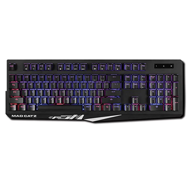 Teclado Gamer Mad Catz S.T.R.I.K.E. 2, Iluminación RGB, Alámbrico, Color Negro, Distribución de Teclado Inglés, VERBATIM KS13MRUSBL00