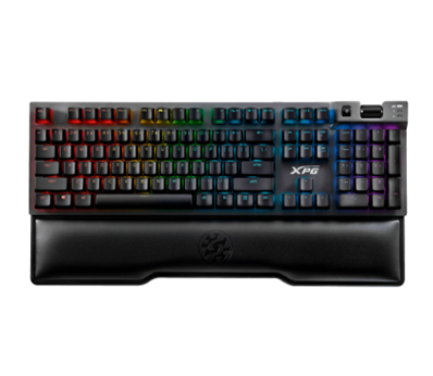 Teclado Gamer XPG Summoner RGB, Teclado Mecánico, Switch Cherry MX Red, Alámbrico USB, Gris (Español), ADATA SUMMONER5A-BKCES