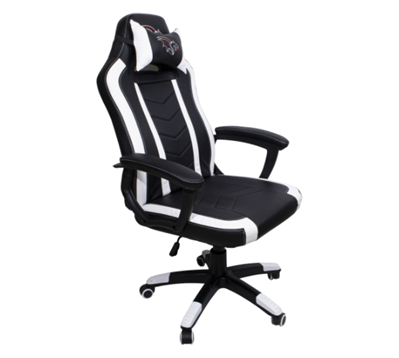 Silla Gamer Chaser, Reposa Brazos, Soporte Cervical y Lumbar, Color Blanco, Max. 110 Kg, CHASER CH-FIREWHITE