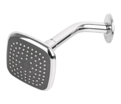 Regadera Foset Cuadrada, ABS, 3-3/4", Con Brazo, Basic, TRUPER R-401