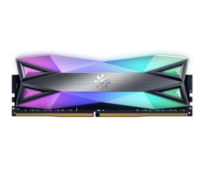 Memoria RAM XPG Spectrix D60G RGB Tungsten Grey DDR4 PC4-25600, 3200MHz, 16GB, Non-ECC, XMP, ADATA AX4U3200716G16A-ST60