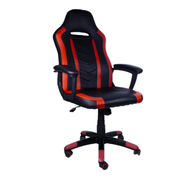 Silla Gamer Chaser, Reposa Brazos, Soporte Cervical y Lumbar, Color Rojo, Max. 110 Kg, CHASER CH-FIRERED