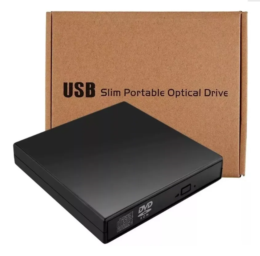 Lector y Grabador Externo de CD / DVD (Solo Lector), USB 2.0, ELE-GATE CON38