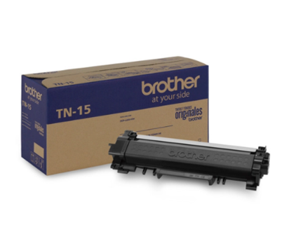 Cartucho de Toner Original Modelo TN-15, Color Negro, Rendimiento Aprox. 4,500 Páginas, BROTHER TN15