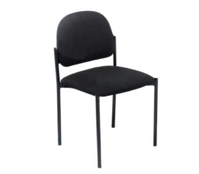 Silla para Recepción / Visitante, Color Negro, 80Kg Máx, XTECH AM160GEN40