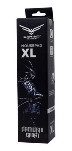 MousePad Gaming XL Samurai Ghost, 30cm x 80cm, Color Negro, NACEB NA-0950