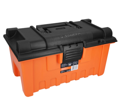 Caja Para Herramienta, Ámplia de 16", Color Naranja, TRUPER CHA-16N