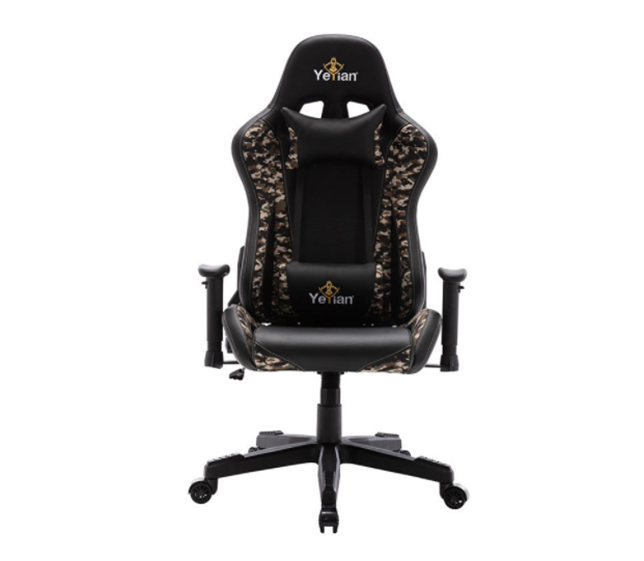 Silla Gamer YEYIAN Modelo Ryuji Desert Camouflage, Reclinable, C/ Soporte Cervical y Lumbar, Max. 150 Kg, QIAN  YFRD-042920