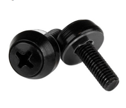 Paquete de 50 Tornillos de Montaje M5x12mm, Color Negro, para Gabinetes o Racks de Servidor, STARTECH CABSCREWSB